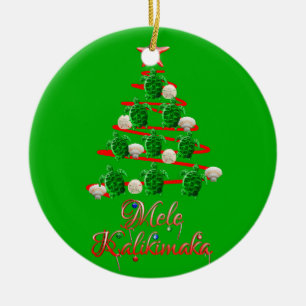 Ornamento De Cerâmica Tartarugas de mar de Mele Kalikimaka