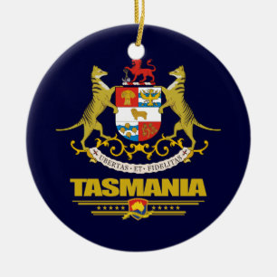 Ornamento De Cerâmica Tasmania COA