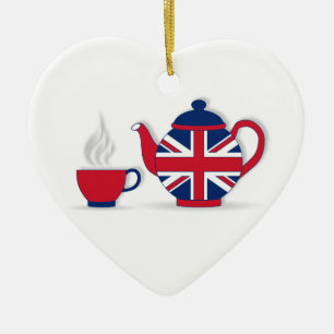 Ornamento De Cerâmica Tea Party