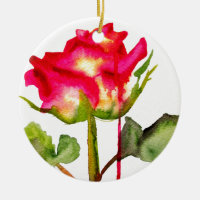 Tea Rosa aquosa híbrido cor-de-água, moderna arte 