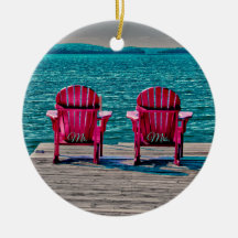 Teal Beach Adirondack preside Casamento Russo
