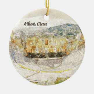 Ornamento De Cerâmica Teatro antigo de Herodião, Atenas, Grécia