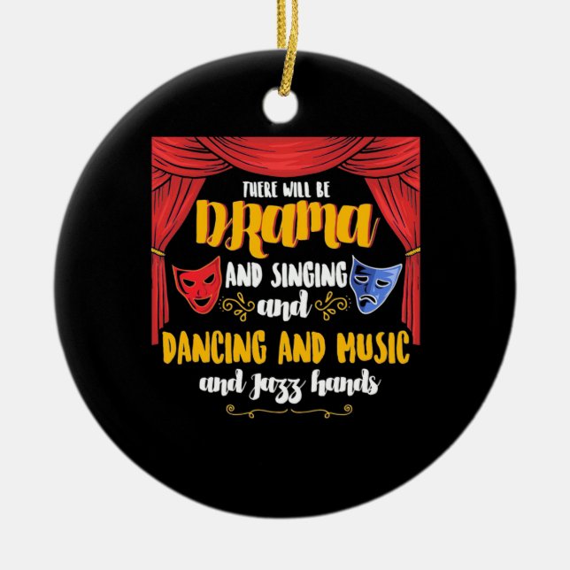 Ornamento De Cerâmica Teatro Haverá Drama (Frente)