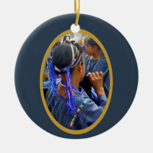 Ornamento De Cerâmica Tecelões novos de Atitlan