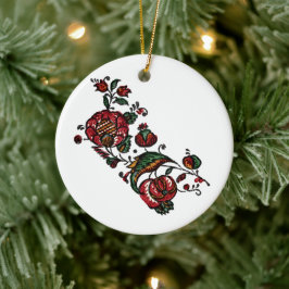 Ornamento De Cerâmica Tecido Vintage Indian Cotton Chintz