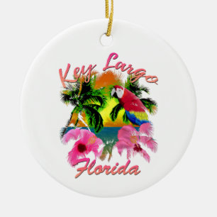 Ornamento De Cerâmica Tecla Tropical Largo Florida Keys