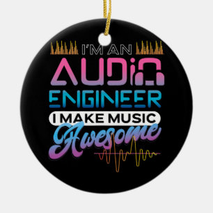 Ornamento De Cerâmica Técnico de áudio do Engenheiro de som do Engenhe