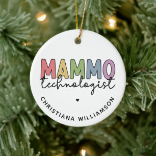 Ornamento De Cerâmica Tecnólogo de Mamografia Personalizado Tecnólogo de