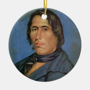 Ornamento De Cerâmica Tecumseh (1768-1813) (óleo em canvas)