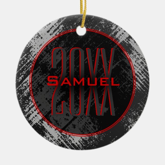 Ornamento De Cerâmica Teen Boy (Frente)