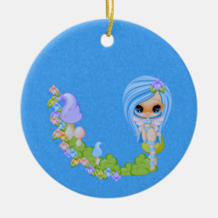 Ornamento De Cerâmica Teensy Fae Cute Faery