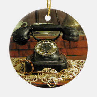 Ornamento De Cerâmica Telefone giratório
