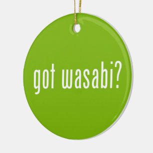 Ornamento De Cerâmica tem wasabi?