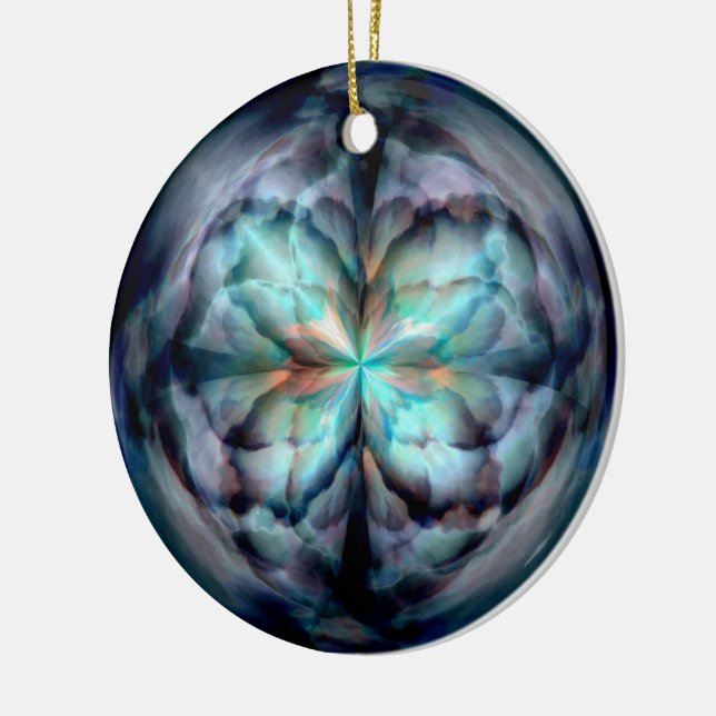 Ornamento De Cerâmica Tempest II (Azul) (Esquerda)