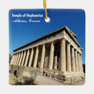 Ornamento De Cerâmica Templo de Hefesto Atenas Grécia Lembrança