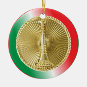 Ornamento De Cerâmica Tenente do Departamento de Bombeiros