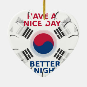 Ornamento De Cerâmica Tenha um belo dia e uma noite melhor