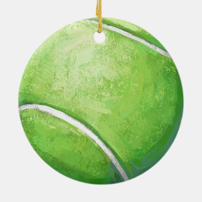 Ornamento De Cerâmica Tênis Ball (Traseira)