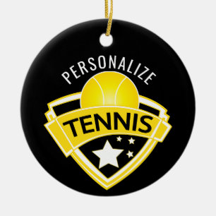 Ornamento De Cerâmica Tênis 🎾 Design de logotipo