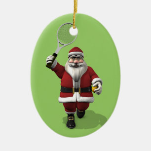 Ornamento De Cerâmica Tênis do Papai Noel