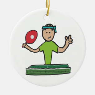 Ornamento De Cerâmica Tênis mesa