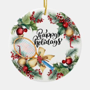 Ornamento De Cerâmica Tênis Natal com aquarela em rack