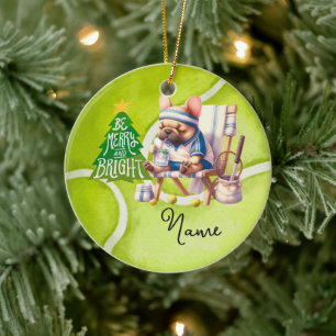 Ornamento De Cerâmica Tênis Natal com tênis para jogador de menino