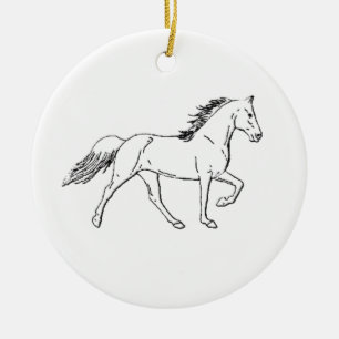 Ornamento De Cerâmica Tennessee Walking Horse