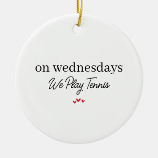 Ornamento De Cerâmica Tennis Gift for Player Doubles Partner Coach