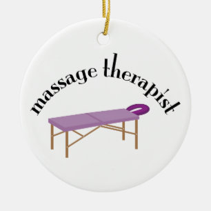 Ornamento De Cerâmica Terapeuta da massagem