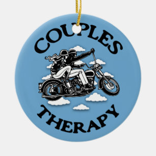 Ornamento De Cerâmica Terapia dos casais