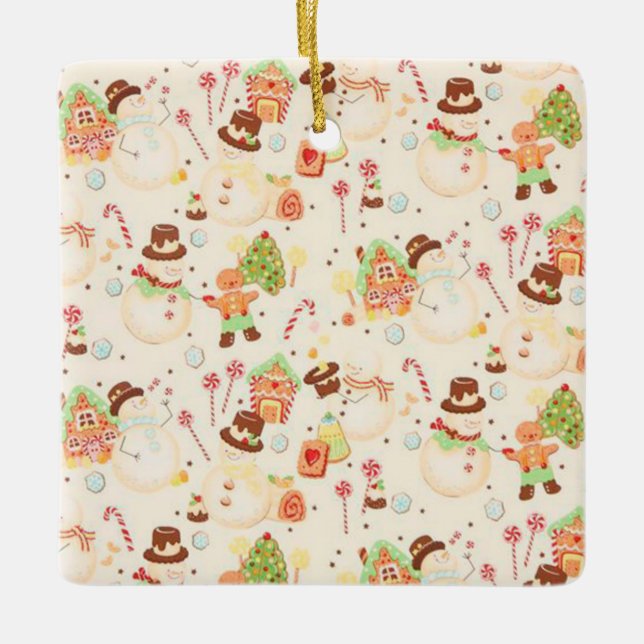 Ornamento De Cerâmica Terra dos doces (Frente)