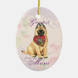 Ornamento De Cerâmica Tervuren Heart Mãe Cerâmica