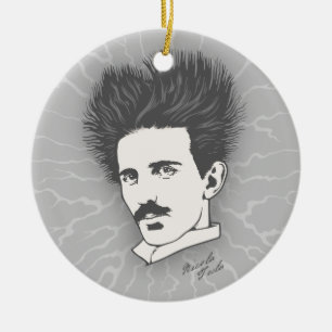 Ornamento De Cerâmica Tesla estático