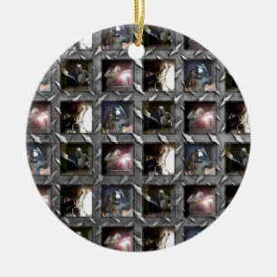 Ornamento De Cerâmica Teste padrão da soldadura