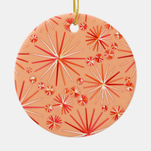 Ornamento De Cerâmica Teste padrão de Sputnik do meio século, máscara