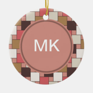 Ornamento De Cerâmica Teste padrão do Weave da especiaria da abóbora