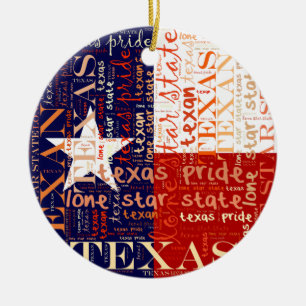 Ornamento De Cerâmica Texas