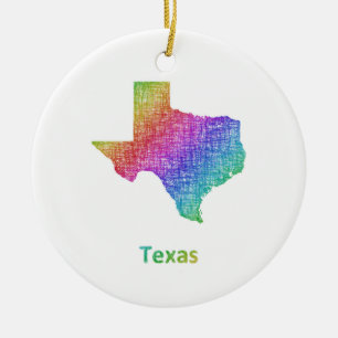Ornamento De Cerâmica Texas