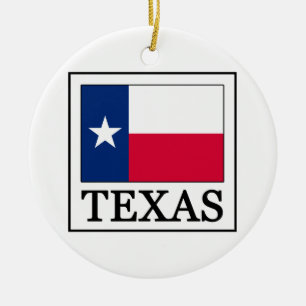 Ornamento De Cerâmica Texas Ornament