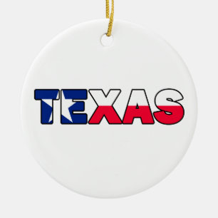 Ornamento De Cerâmica Texas Ornament