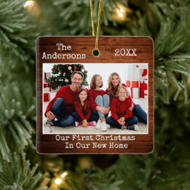 Ornamento De Cerâmica Texto da Máquina de Escritura Madeira Primeiro Nat