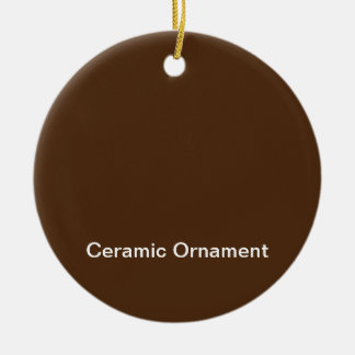 Ornamento De Cerâmica Texto personalizado mais recente da corLogotipo ce