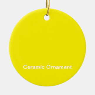 Ornamento De Cerâmica Texto personalizado mais recente da corLogotipo ce