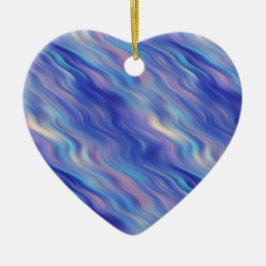 Ornamento De Cerâmica Textura Azul de Glória