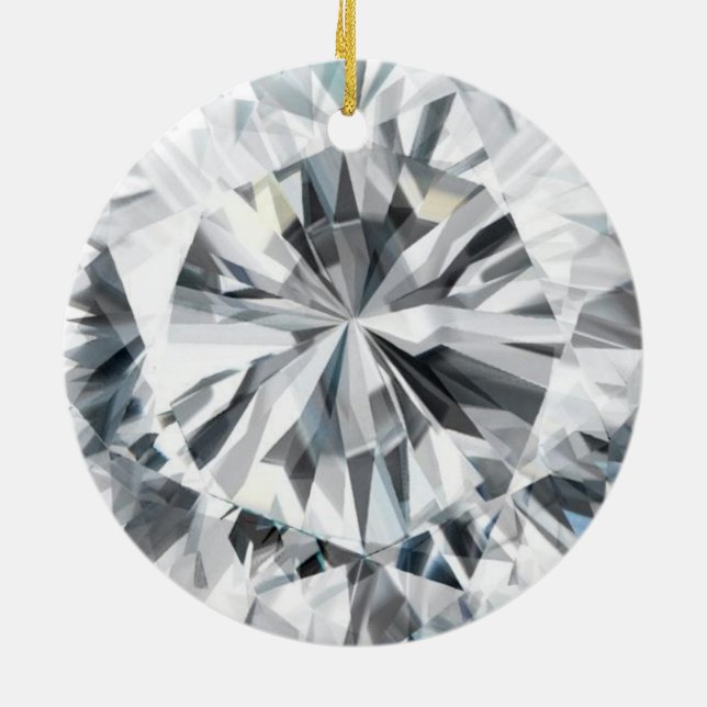 Ornamento De Cerâmica Textura com amante espumante abril Birthstone (Traseira)