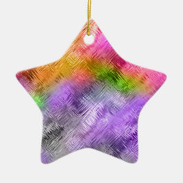 Ornamento De Cerâmica Textura Roxa Glassy Ametrine