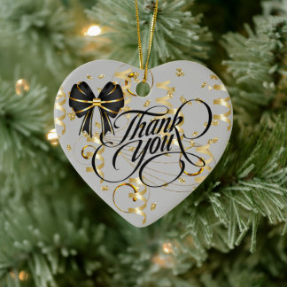 Ornamento De Cerâmica Thank You Ceramic Ornament