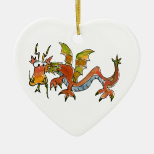 Ornamento De Cerâmica Thar Be Dragon
