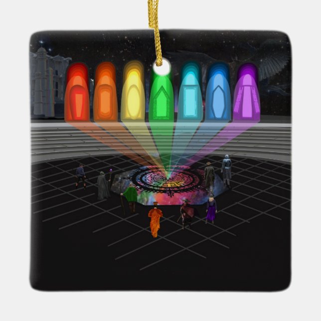 Ornamento De Cerâmica The First Step (Frente)